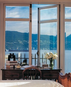 Vista One - Rollaway Series on a office window.