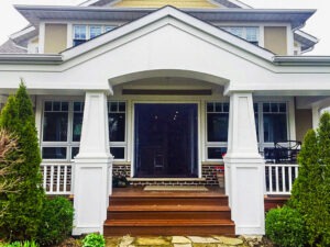 Vista One - Foldaway Series on double french doors to front porch.