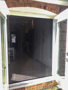 Vista One screen on a sliding door.